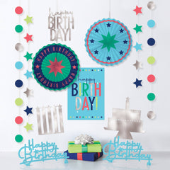 Modern Happy Birthday Room Decorating Kit