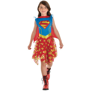 Supergirl Costume Dress & Cape - Child S (4-6)