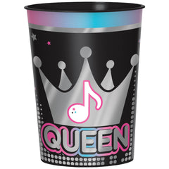 Internet Famous "Queen" Metallic Favor Cup, 16 oz