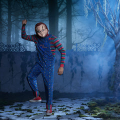 Men's Chucky Costume with Mask - Horror Doll Halloween Outfit
