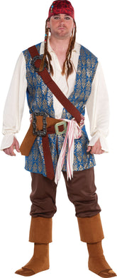 Men's Plus Size Jack Sparrow Halloween Costume - Pirates of the Caribbean