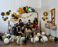 Black 12-inch Pearl Latex Balloons - 72 Pack