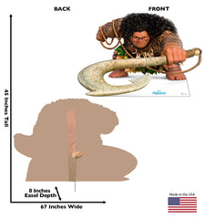 Life-Size Maui Standee for Kids' Birthday Party
