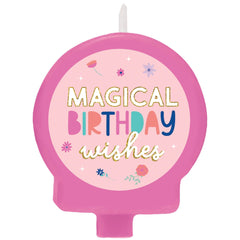 Little Gym - Unicorn Wishes Molded Birthday Candle - 1 Ct.