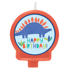 Little Gym - Partysaurus Stegosaurus Molded Birthday Candle - 1 Ct.