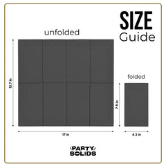 Black Guest Towel Napkins - 40 Ct.