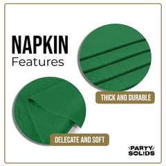 Emerald Green Guest Towel Napkins - 40 Ct.