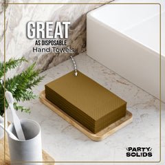 Gold Guest Towel Napkins - 40 Ct.