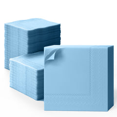 Light Blue Dinner Napkins - 50 Ct.
