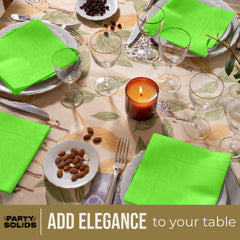 Lime Green Dinner Napkins - 50 Ct.