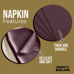 Brown Dinner Napkins - 50 Ct.