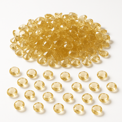 Gold Gem Confetti Table Scatter - 1 oz for Weddings & Celebrations