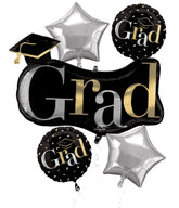 Class 101 -Graduation Celebration Foil Balloon Bouquet - ""Class Dismissed""