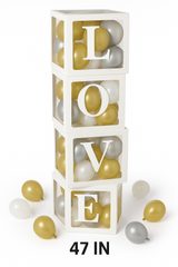 "Love" Wedding Balloon Box Kit with Latex Balloons