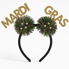 Festive Tinsel Masquerade Headband