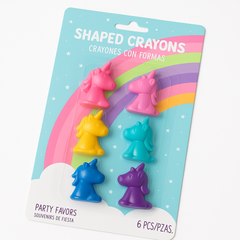 Unicorn Magic Shaped Crayons Set, 6 Colorful Pieces