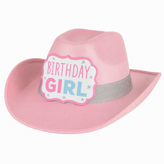 Pastel Party "Birthday Girl" Cowboy Hat