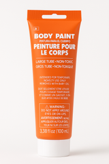 Vibrant Orange Body Paint - Non-Toxic, Easy-Use Squeeze Tube (100ml)