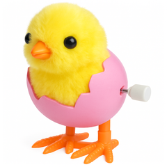 Pink Wind-Up Hatching Chick Easter Toy