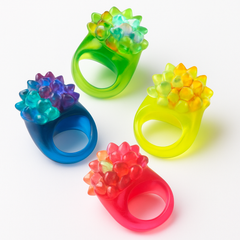 Glow-in-the-Dark LED Light-Up Rings Party Favors