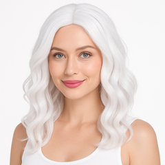 Chic White Body Wave Wig