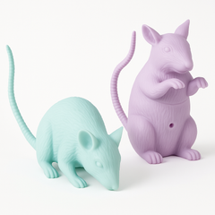 Pastel Toy Rats - Halloween Critter Props