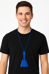 Royal Blue Clacker Necklace - Team Spirit Noisemaker