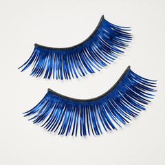 Royal Blue Tinsel Self-Adhesive False Eyelashes