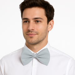 Silver Bow Tie Costume Accessory