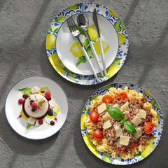 Earthtrends Tuscan Design Paper Plates Combo Set 16/16