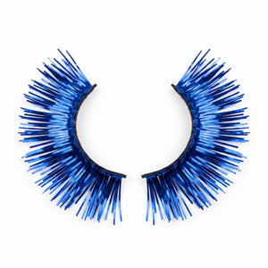 Self-Adhesive Royal Blue Tinsel False Eyelashes