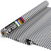 40 In. x 300 Ft. Black/White Checkered Table Roll | Case of 4