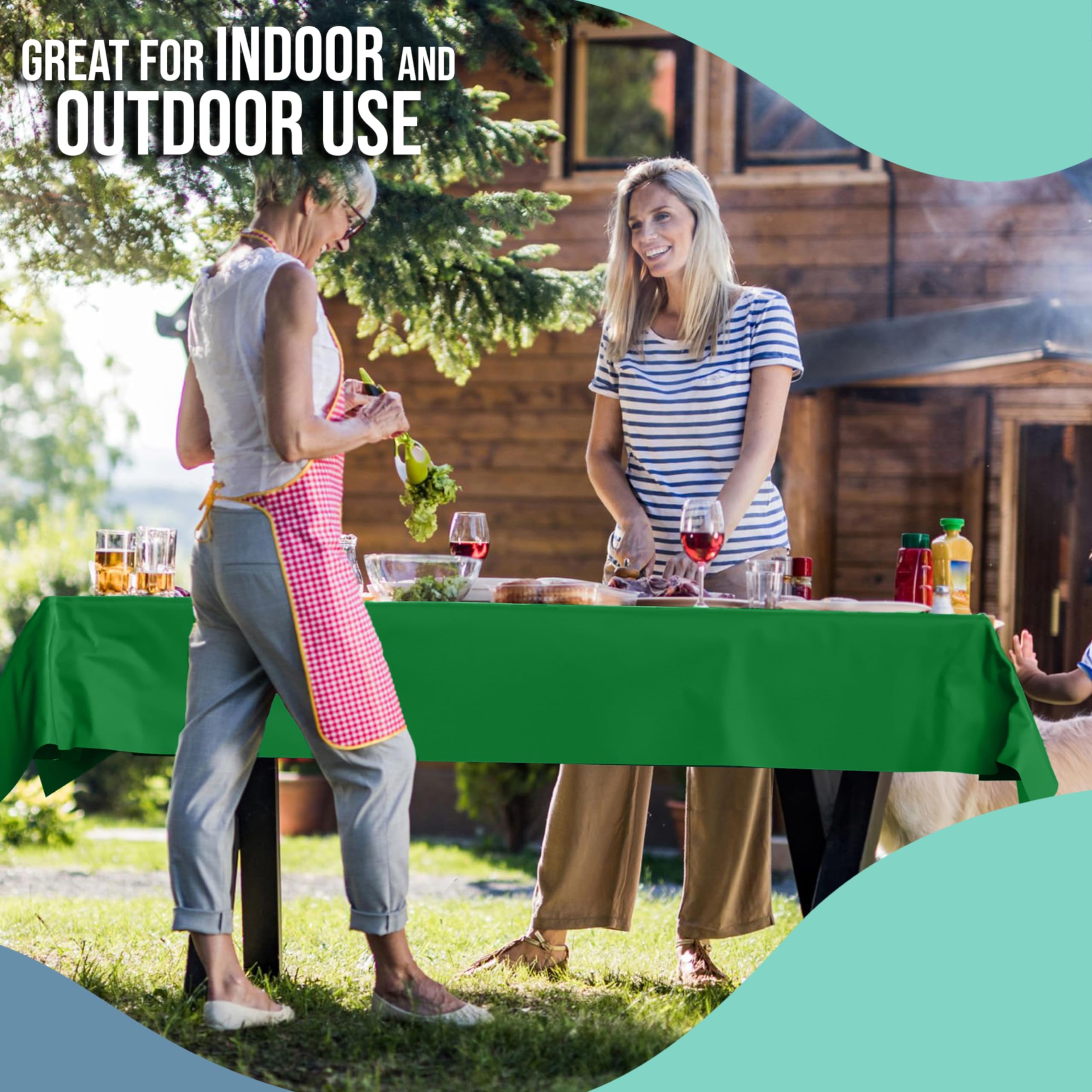 40 In. x 300 Ft. Premium Emerald Green Table Roll