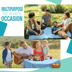 40 In. x 300 Ft. Premium Light Blue Table Roll