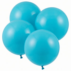 Caribbean Blue 24" Latex Balloons - 4 Pack