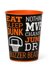 "Nothin' But Net" Basketball Reusable Favour Cup, 16 oz