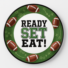 Go Fight Win Red Football Platter