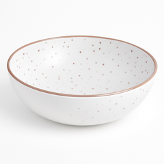 Elegant Rose Gold Melamine Bowl - 6.3" Premium Serving Dish
