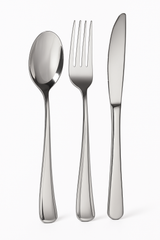 Premium Metallic Silver Assorted Cutlery Set