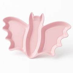 Pastel Pink Bat Platter - Halloween Serveware
