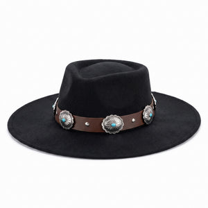 Women's Black Modern Western Cowboy Hat