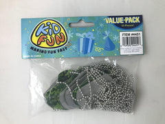 Camo Dog Tags - 12 Count
