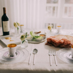 Trendables Gloss Silver Cutlery Combo | 120 Count