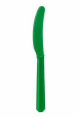 Vibrant Green Plastic Knives - Economy Pack