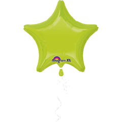 Kiwi Star Foil Balloon - 19 Inch Metallic