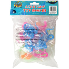 Stretchy Toy Snakes/24 Per Pkg - 24 Count