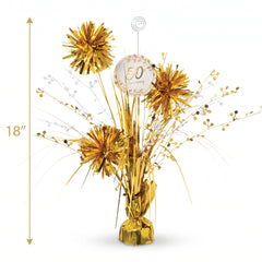 Golden 50th Anniversary Spray Centerpiece
