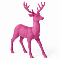Elegant Pink Reindeer Christmas Centerpiece