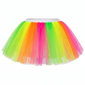 Neon Tutu Skirt - Vibrant Costume Accessory for Team Spirit