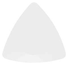 6 In. White Triangle Plates | 10 Count